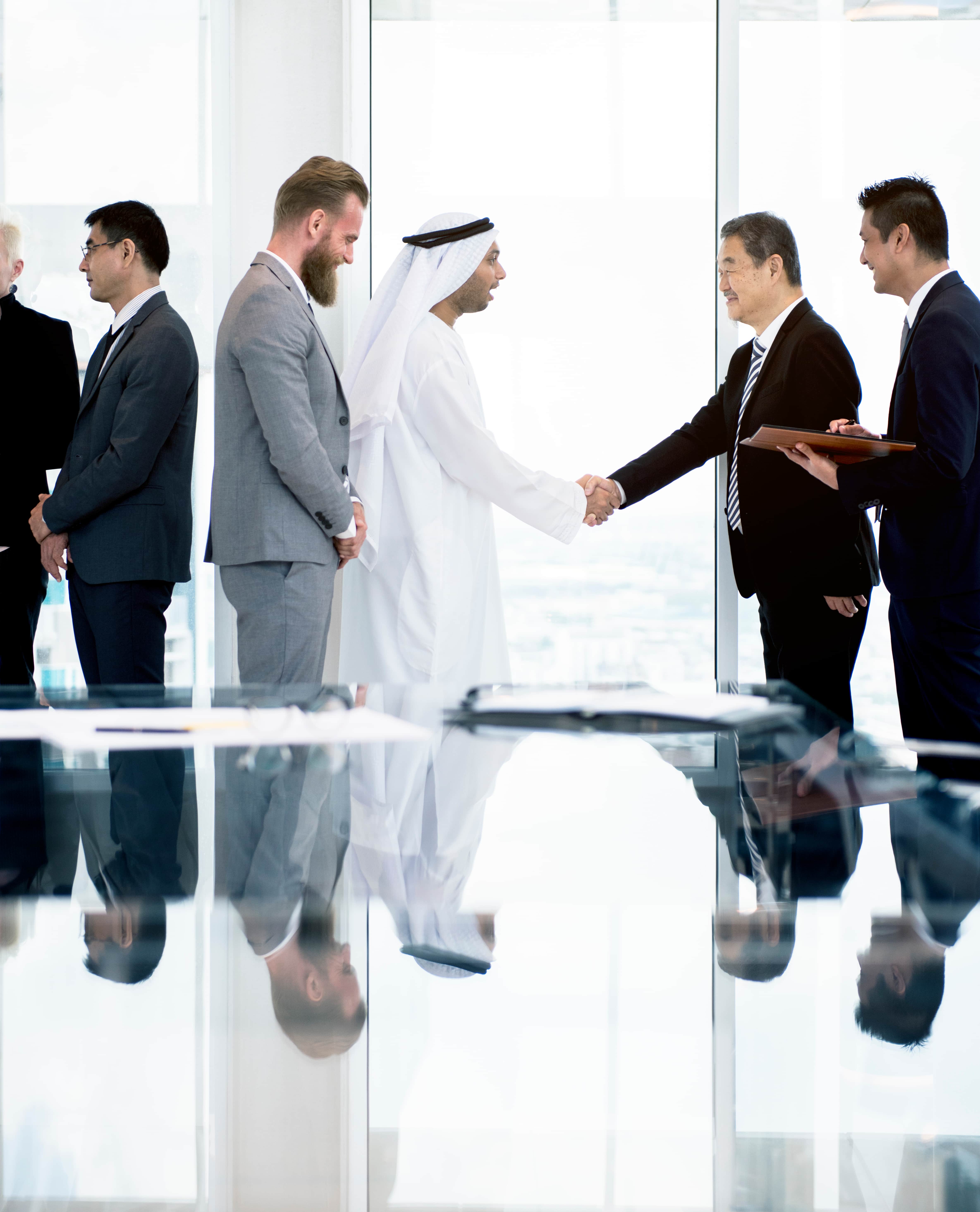 Korean business delegation in Riyadh, Saudi Arabia - Hanjin E&T B2B events and office renovation networking