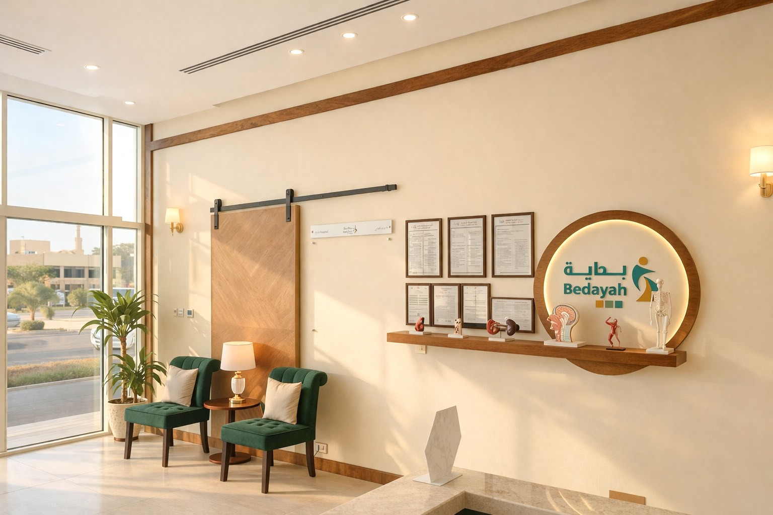 Office fit-out Riyadh - Bedayah renovated workspace Hanjin construction project