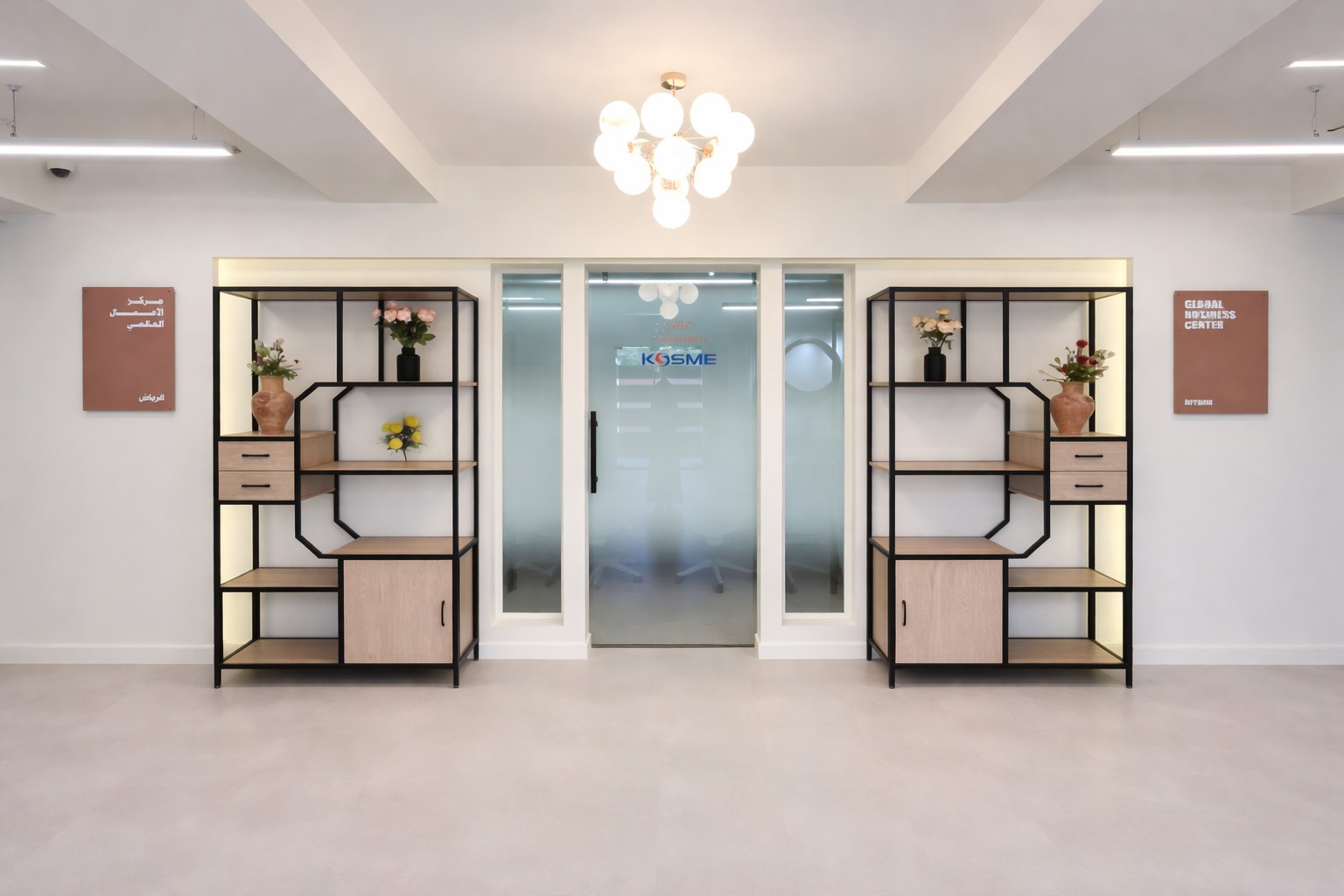 Office fit-out Riyadh - GBC office meeting room after fit-out by Hanjin E&T