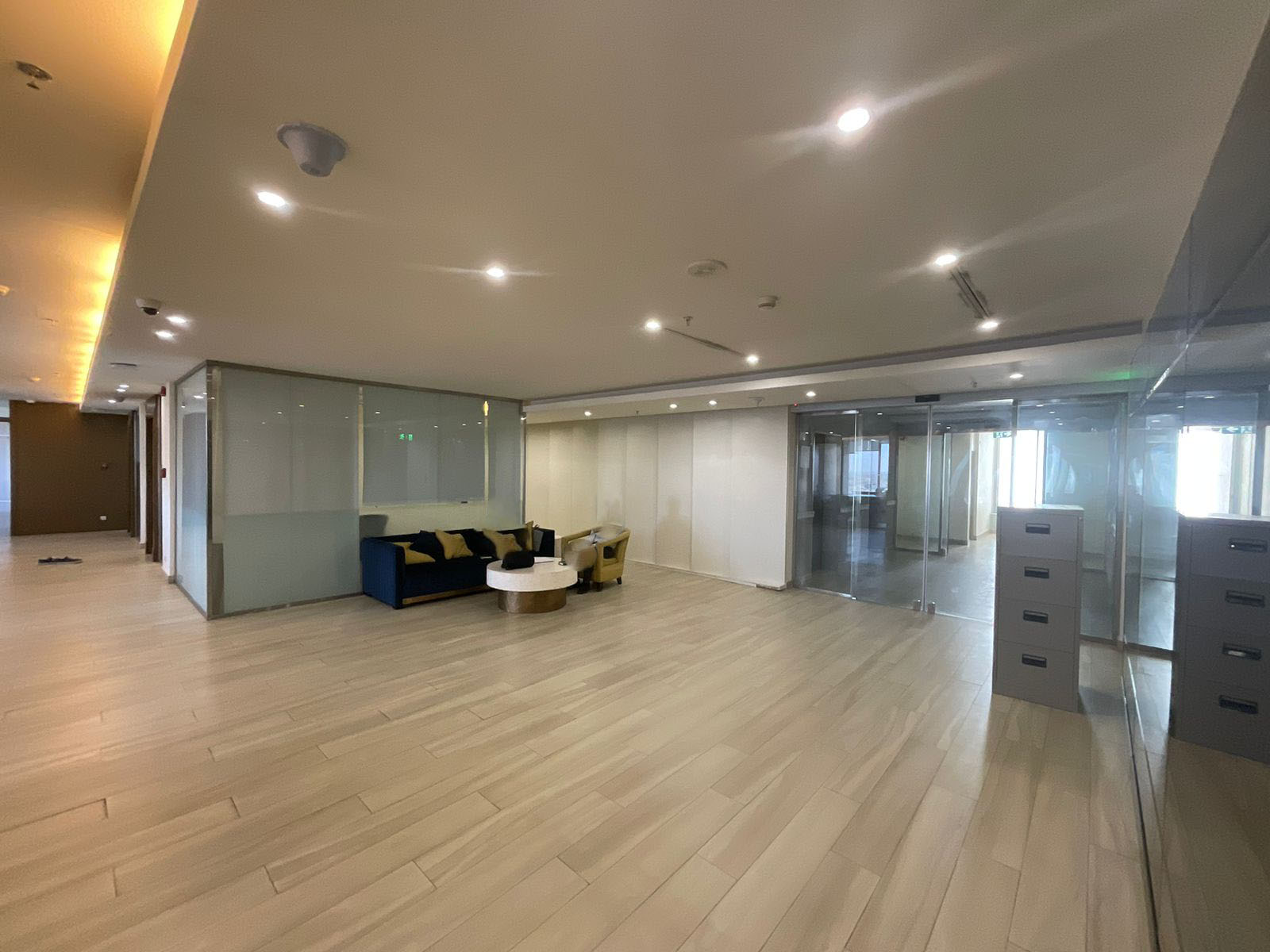 Office fit-out Riyadh before renovation - Hanwha project workspace