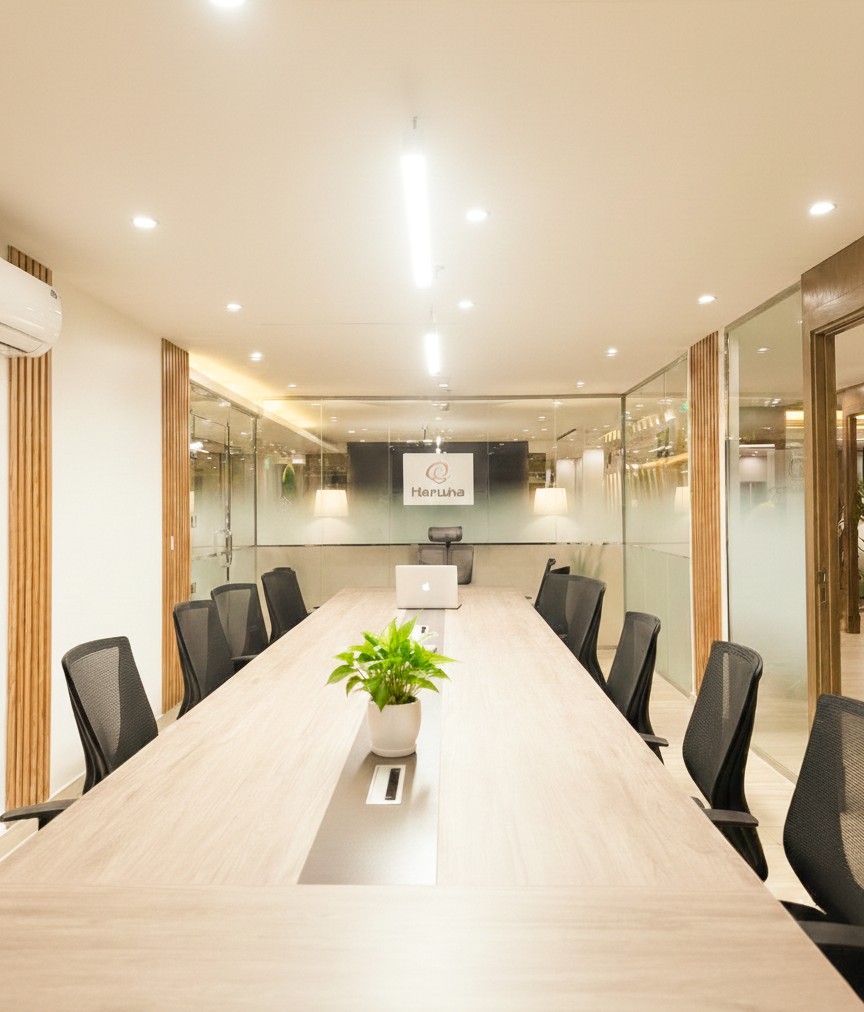 Office fit-out Riyadh modern workspace - Hanwha project