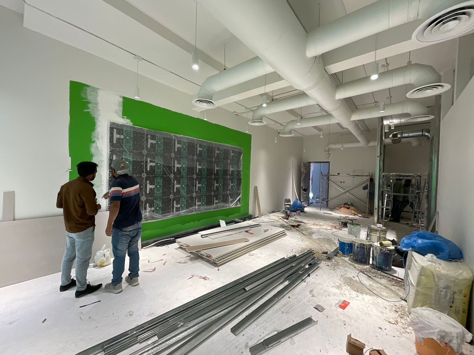 Fit-out work in progress for Heerim Architects & Planners, Riyadh