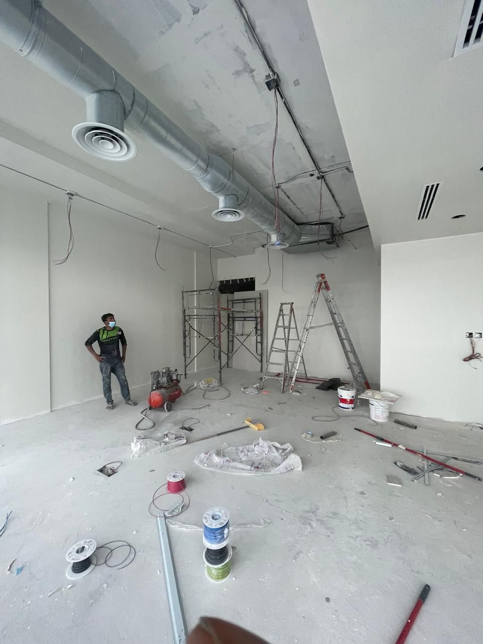 Fit-out work in progress for Heerim Architects & Planners, Riyadh