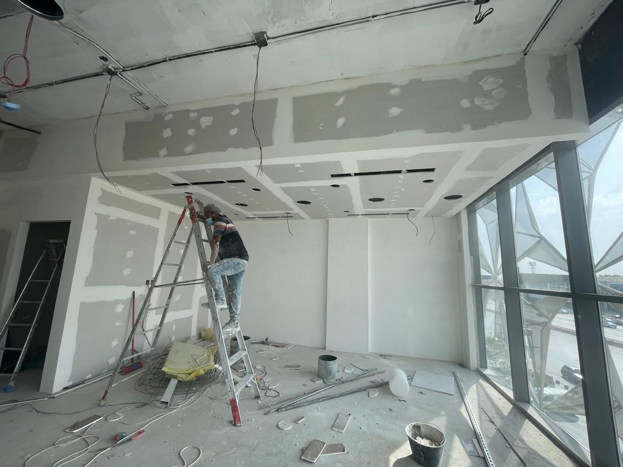 Fit-out work in progress for Heerim Architects & Planners, Riyadh