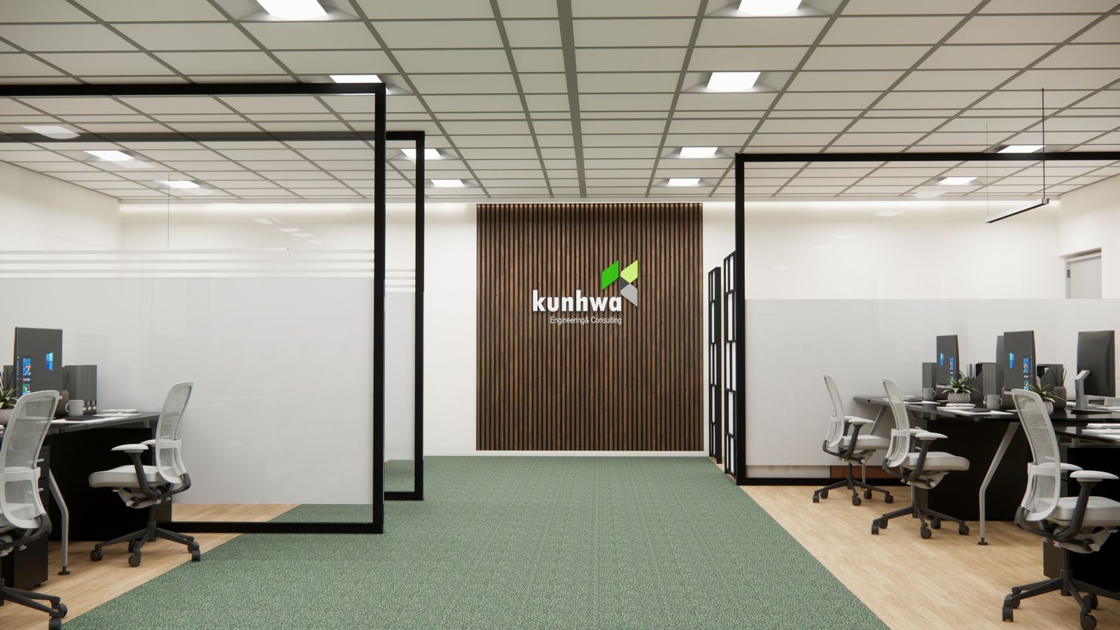Kunhwa Engineering office remodeling project in Jeddah, Saudi Arabia 2025