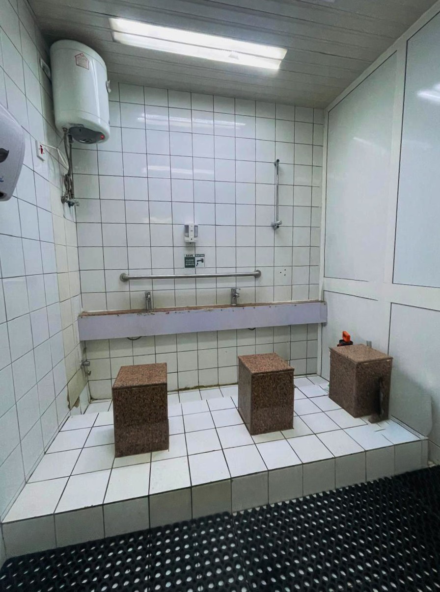 Office fit-out Riyadh before – Bathroom interior renovation