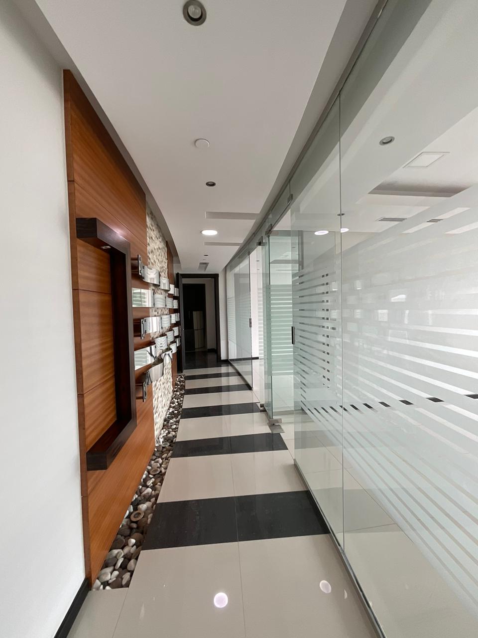 LIG NEX1 workspace before office fit-out Riyadh by Hanjin E&T