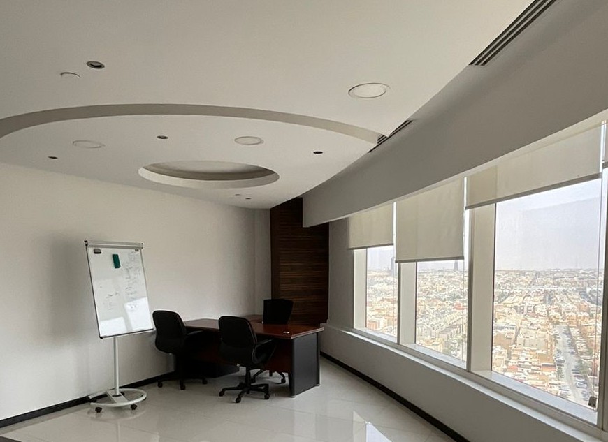 LIG NEX1 meeting room before office fit-out Riyadh by Hanjin E&T